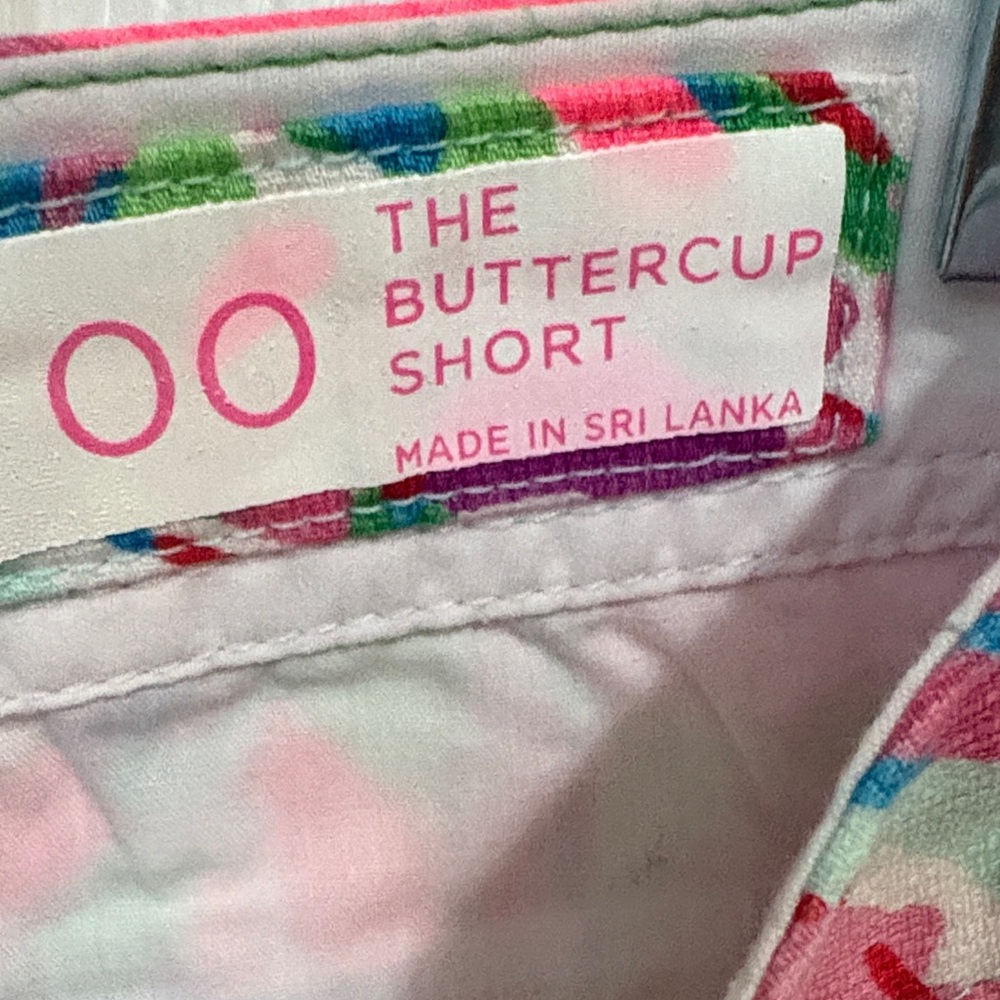Lilly Pulitzer Women's Scallop Hem Printed Shorts - Mint with Pink & Green - Picture 3 of 9